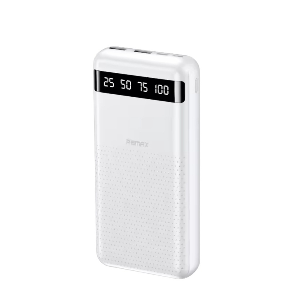 10000mAh Power Bank Portable Charger Remax RPP-10 Fast Charging‎ LED White